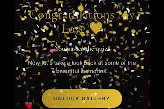 build beautiful interactive birthday or anniversary website