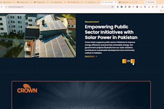design a solar and renewable energy company website on wordpress