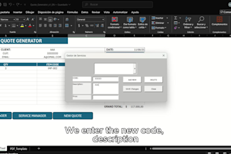 build a custom vba quote generator app in excel