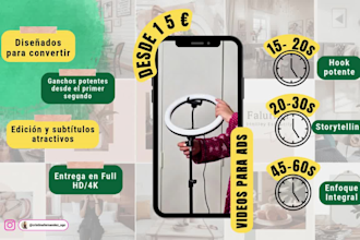 crearé videos ugc para tus redes sociales