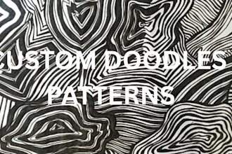create abstract and illusion art with custom doodles as well