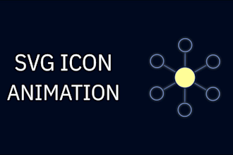 create custom designed animated svg icon or logo