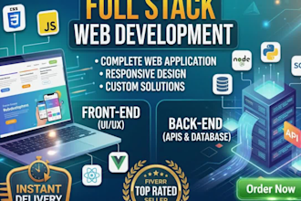 develop a full stack web application