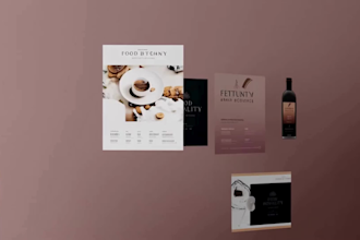 design a premium brand identity for restaurants and food brands