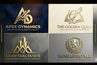 create a modern minimalist author logo for your brand