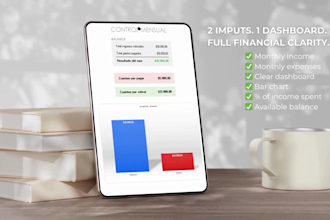 monthly expense tracker excel template with dashboard
