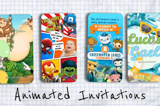 create a custom video invitation for birthdays and events