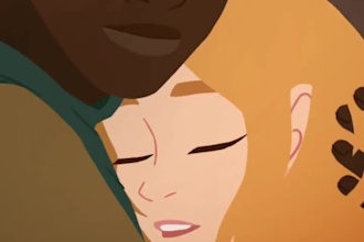 create cinematic 2d comic illustration animation with dynamic motion and effects