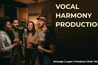 create a cappella choir vocal arrangement and harmony for your song