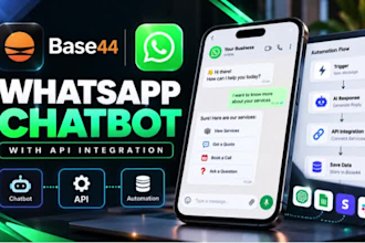 build a base44 whatsapp chatbot with API integration