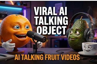 create viral ai talking object, ai talking fruit videos, funny veo3 animation