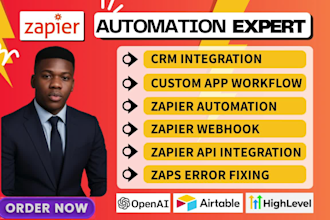 fix or setup custom zap zapier automation zapier integration zapier webhook
