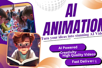 create ai animated kids videos, cartoon stories