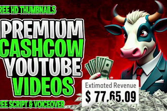 create high quality crypto finance cashcow youtube videos