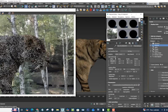 3d animal animation, vfx, fur, 3d dragon, 3d lion, xgen, 3d creature for film