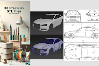 repair, modify, optimize stl files and prepare 3d models for printing
