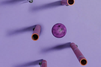 create satisfying 3d marble music ball animation