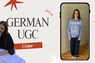 create professional authentic ugc video ads in german