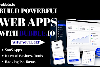 build your saas or mvp web app with bubble io no code