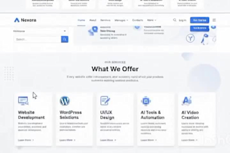 build a modern responsive website