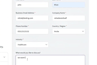 do contact us forms submission accurately one by one