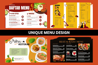 design modern menu restaurant menu digital menu food menu