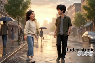 create 3d pixar style ai romantic storytelling video ai proposal video