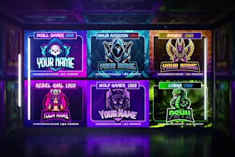 design a custom gaming logo for streamers
