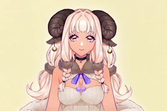 design anime vtuber model live2d rigging vtuber rigging vtuber studio ar filter