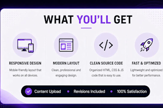 design and develop a responsive landing page