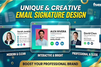 custom email signature or clickable HTML email signature