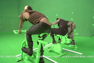 do vfx green screen removal, screen replacement and 3d motion tracking for video