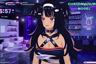 edit design and rig vtuber model live2d in anime style