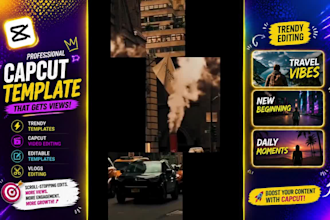 do editable custom capcut templates capcut video editing vlogs songs promotions