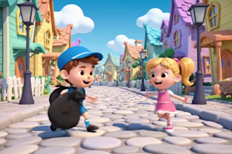 create 3d kids learning and educational kids videos