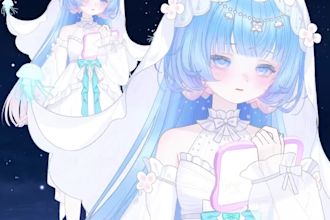 rig live2d model vtuber model nsfw 2d rigging avatar vtuber character commission