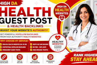 do health guest posting, health backlinks, and health link building services