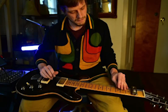 record studio quality electric guitar and acoustic guitar tracks
