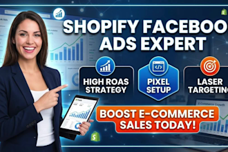 setup and manage shopify facebook ads campaign for e commerce sales
