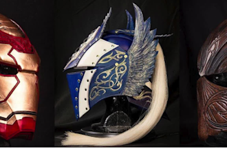 3d print, sculpt and hand paint custom cosplay masks, helmets, armor and props