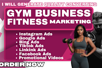 generate gym business leads, fitness leads, gym fitness facebook ads, google ads