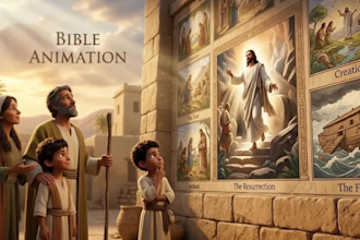 create animated lyric video for christian music and worship video