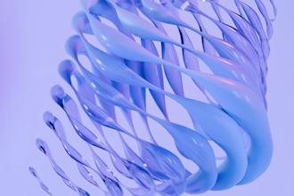 create 3d abstract animation loop or scifi background