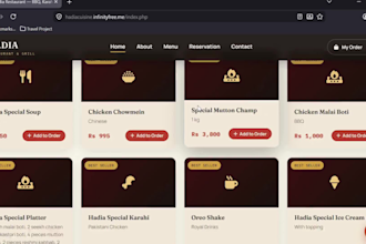 build a restaurant ordering website with PHP and mysql