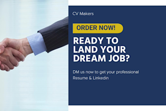 design an ats compliant resume, CV, and optimize your linkedin profile