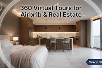 do professional 360 VR home tour and virtual staging for airbnb
