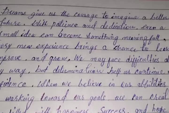 provide neat english handwritting and documents writting