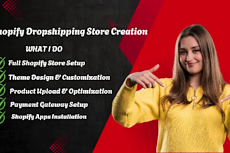 create shopify dropshipping store