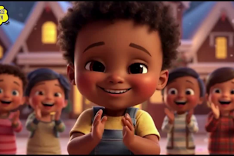 do kids learning and nursery rhyme, 3d merry christmas pixar style video for you