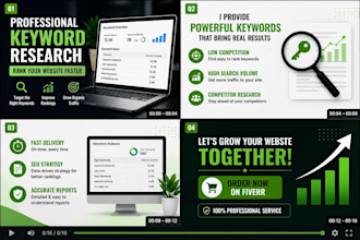 provide SEO research for your website